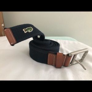 Lacoste canvas belt size 36